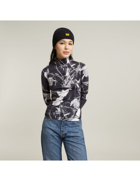 მაისურები G-Star Raw - Printed mock slim r t l\s wmn