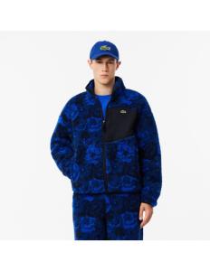 კაცის ქურთუკი Lacoste - Zip-Up Floral Motif Fleece Jacket