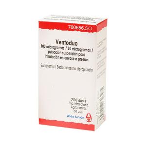 ვენტოდუო - Ventoduo ინჰალატორი 100/50მკგ 200 დოზა 