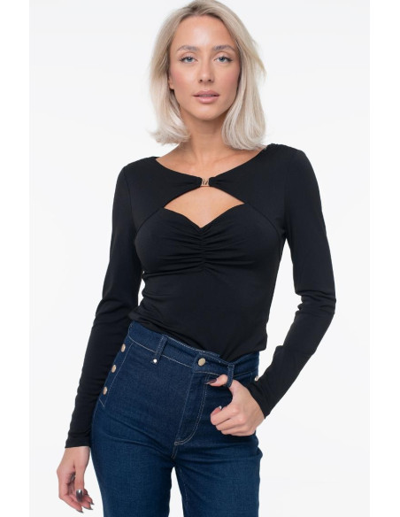 პერანგი MARCIANO BY GUESS - OLGA LS CUT OUT TOP