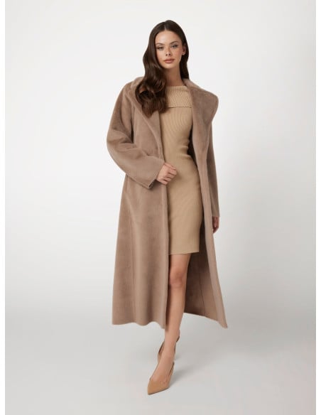 ქურთუკი GUESS - ADA LONG FAUX FUR COAT