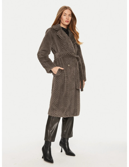 ქურთუკი MARCIANO BY GUESS - CLAIRE LONG COAT FAUX FUR