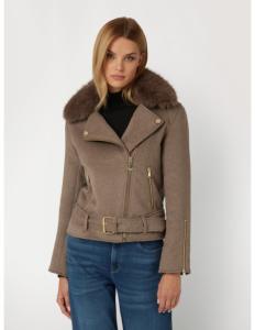 ქურთუკი GUESS - NANCY FAUX FUR JACKET