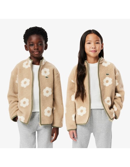 ბავშვის ქურთუკი *Lacoste - Zip-Up Floral Fleece Jacket