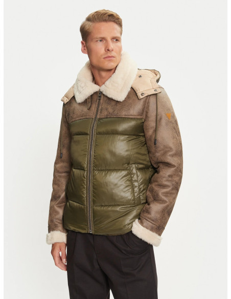 კაცის ქურთუკი *GUESS - HYBRID PUFFA JACKET