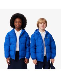 ბავშვის ქურთუკი Lacoste - Embroidered Crocodile Hooded Puffed