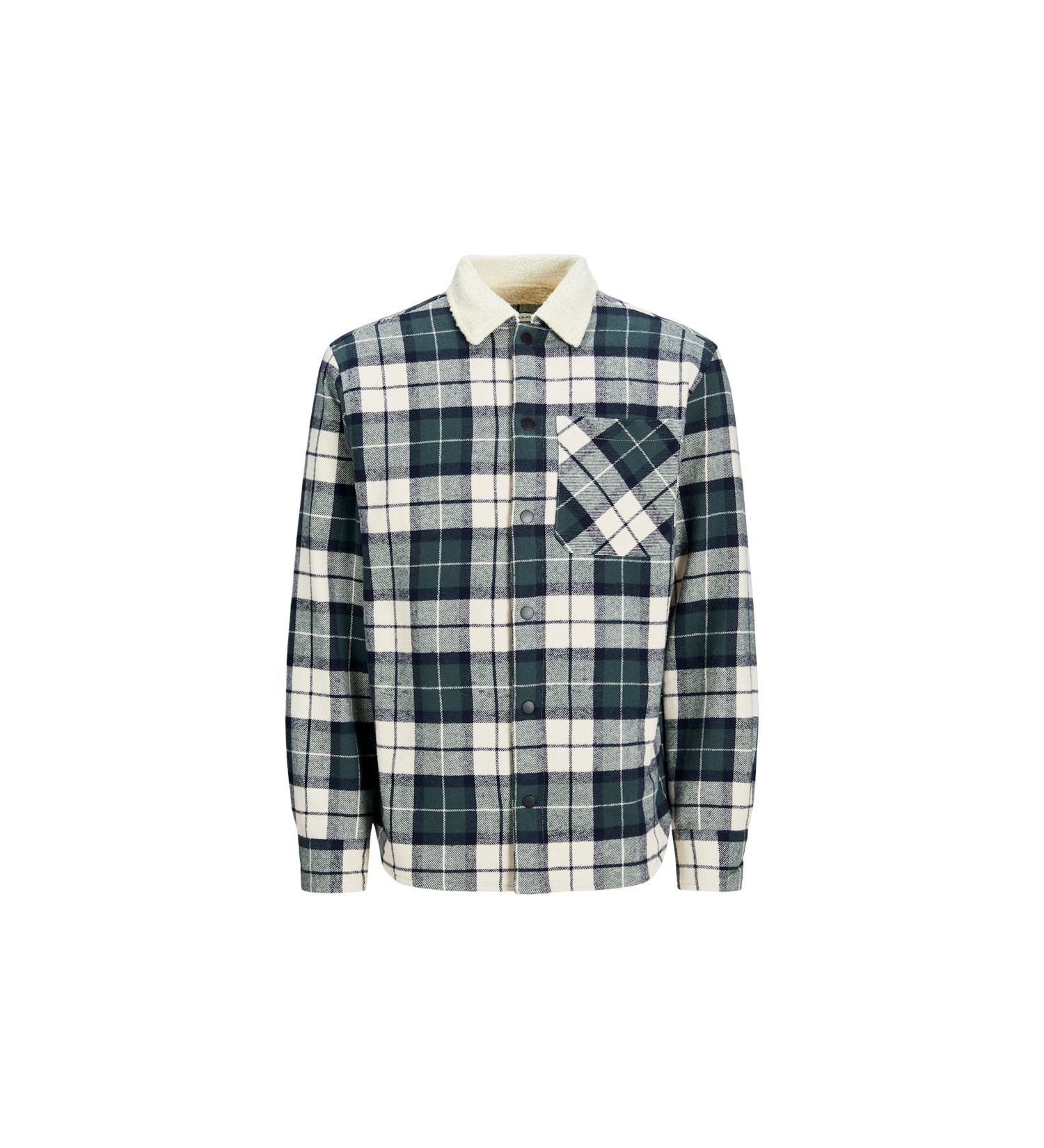 პერანგი Jack&Jones - JJZAC TEDDY PADDED OVERSHIRT LS