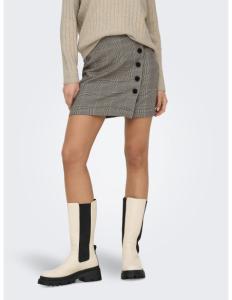 ქვედაბოლო ONLY - ONLCAROL HW CHECK WRAP SKIRT TLR