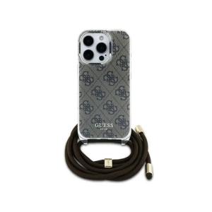 Guess 4G Hard Case With CrossBody Cord For iPhone 16 Pro GUOHCP16LHC4SEW Brown