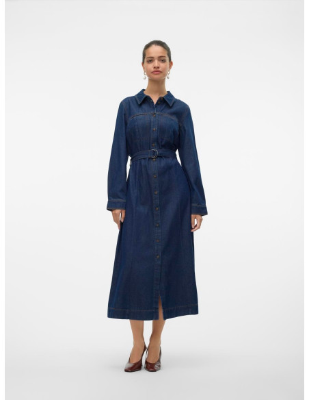 კაბა Vero Moda - VMVIO LS REG 7/8 SHIRT DRESS GU3223