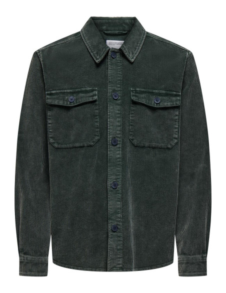 პერანგი ONLY & SONS - ONSMARLON 8W WASH CORD OVERSHIRT