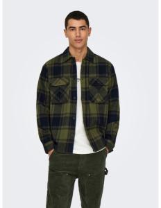 პერანგი ONLY & SONS - ONSCEDRIC LIFE CHECK OVERSHIRT NOOS