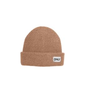ქალის ქუდი ONLY - ONLCARAH LIFE KNIT LOGO BEANIE ACC