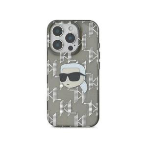 Karl Lagerfeld IML Hard Case Karl Head  Monogram iPhone 16 Pro KLHCP16LHKLPKHK Black