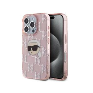 Karl Lagerfeld IML Hard Case Karl Head  Monogram iPhone 16 Pro KLHCP16LHKLPKHP Pink