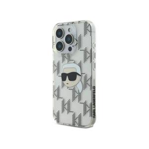 Karl Lagerfeld IML Hard Case Karl Head  Monogram iPhone 16 Pro KLHCP16LHKLPKHT Transparent