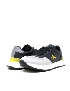ბავშვის სპორტული ფეხსაცმელი CALVIN KLEIN - SNEAKER BASSA ALLACCIATA GRIGIO/NER