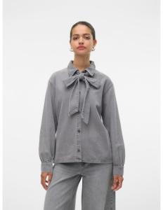 პერანგი Vero Moda - VMPAIGE LS BOW DNM SHIRT GU216