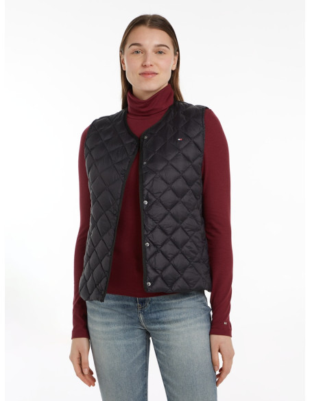 ქურთუკი Tommy Hilfiger - LW DOWN QUILTED COLLARLESS VEST
