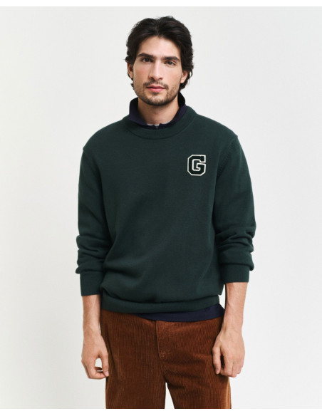 კაცის სვიტერი Gant - BADGE C-NECK