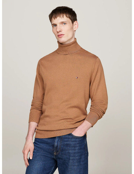 კაცის სვიტერი Tommy Hilfiger - PIMA ORG CTN CASHMERE ROLL NECK