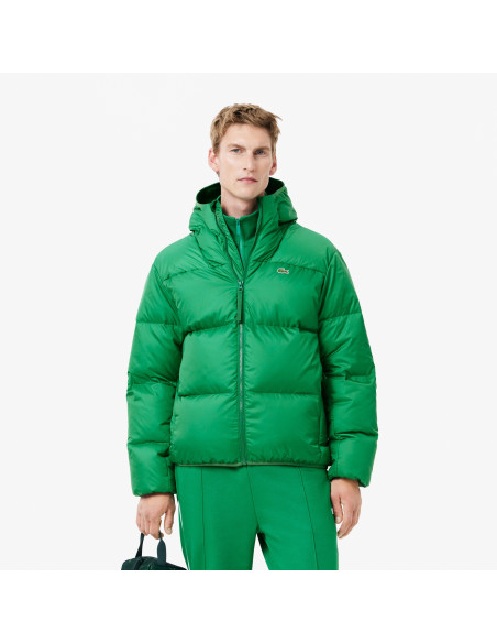 კაცის ქურთუკი Lacoste - Short Water-Repellent Hooded Puffed Jacket