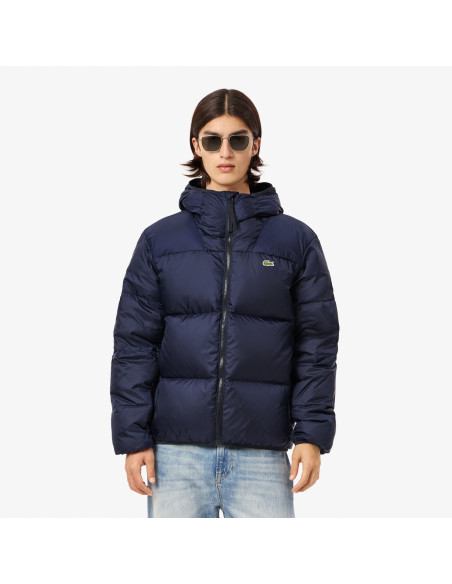 კაცის ქურთუკი Lacoste - Short Water-Repellent Hooded Puffed Jacket
