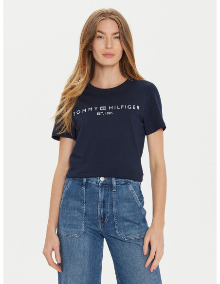მაისურები Tommy Hilfiger - REG CORP LOGO C-NK SS
