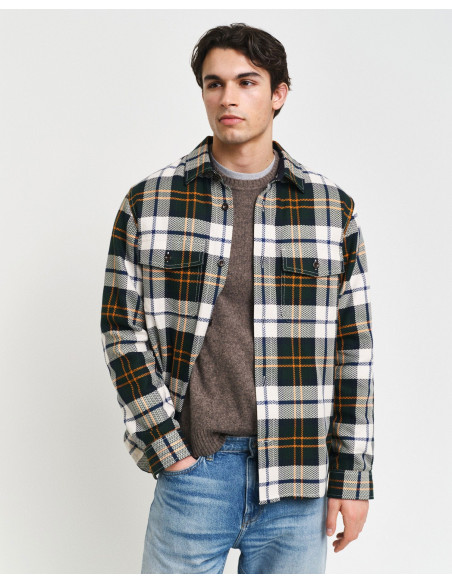 პერანგი Gant - HERRINGBONE CHECK OVERSHIRT