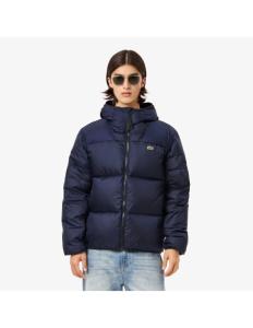 კაცის ქურთუკი Lacoste - Short Water-Repellent Hooded Puffed Jacket