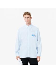 პერანგი Lacoste - Men's Relaxed Fit Croc Badge Shirt