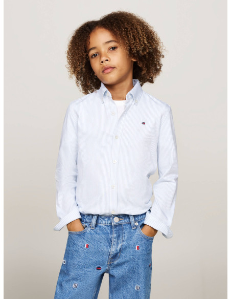 ბავშვის პერანგი/ბლუზი TOMMY HILFIGER - ALLOVER REGULAR SHIRT LS