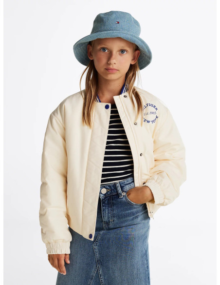 ბავშვის ქურთუკი TOMMY HILFIGER - VARSITY SATEEN BOMBER