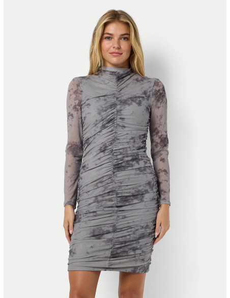 კაბა Noisy May - NMIGGY L/S SHORT RUCHING DRESS JRS FWD