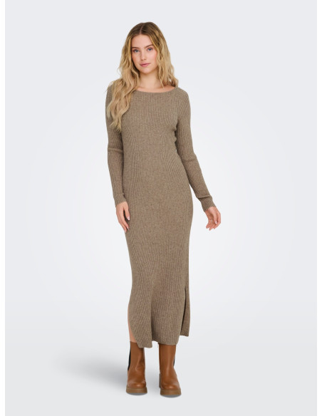 კაბა ONLY - ONLKATIA LS MAXI BOATNECK DRESS CC KNT