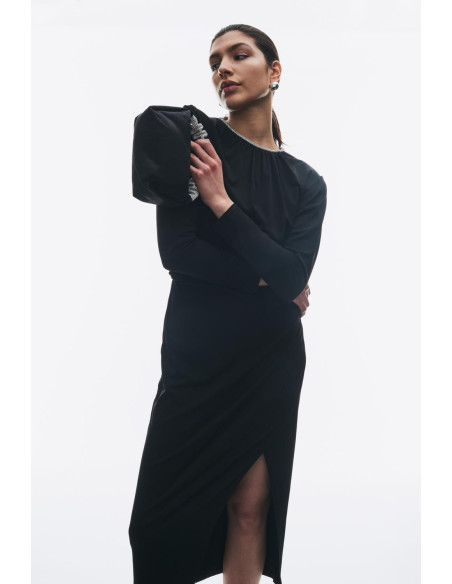 კაბა YAS - YASRUBY LS LONG DRESS - SHOW