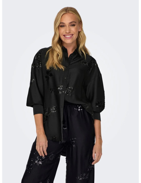 პერანგი ONLY - ONLLEA SEQUINS SHIRT WVN