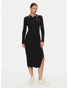 კაბა Tommy Jeans - TJW LS POLO MIDI DRESS