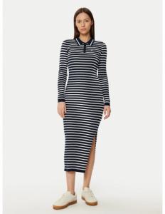 კაბა Tommy Jeans - TJW LS POLO MIDI DRESS