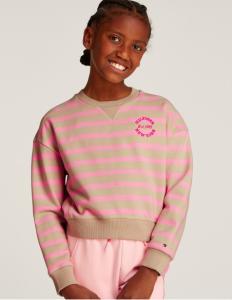 ბავშვის ჯემპრი/ჟაკეტი TOMMY HILFIGER - STRIPE HILFIGER NEW YORK CN