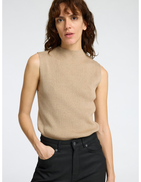 მაისურები SELECTED FEMME - SLFLURA LUREX SL KNIT HIGH NECK