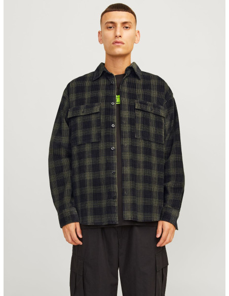 პერანგი Jack&Jones - JCOTHEO CORDUROY CHECK OVERSHIRT LS