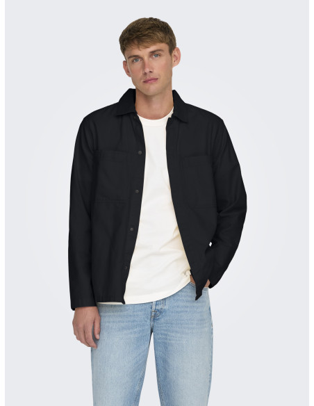 პერანგი ONLY & SONS - ONSLEDGER LIFE CANVAS OVERSHIRT