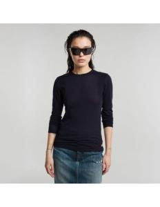 მაისურები G-Star Raw - Ribbed shoulder panels slim r t l\s wmn