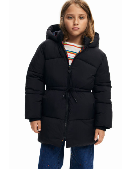 ბავშვის ქურთუკი Desigual - LONG COAT, LARGE HOOD, POCKETS