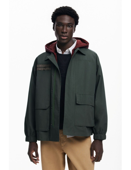 კაცის ქურთუკი Desigual - WINDBREAKER WITH HOOD