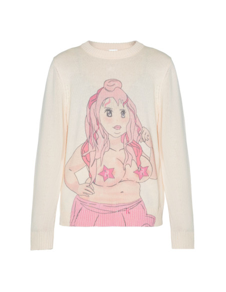 კაცის სვიტერი Reckless - ANIME GIRL SWEATER PINK