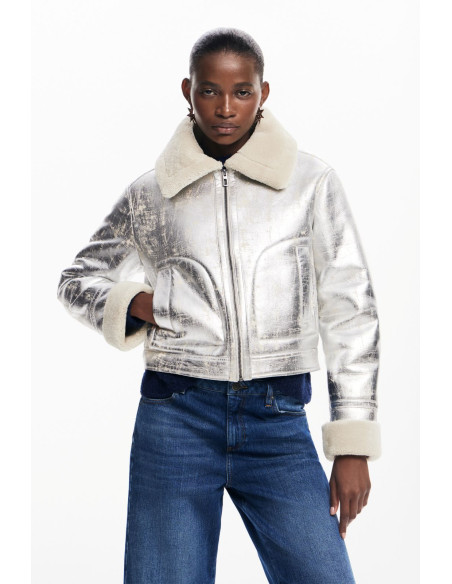 ქალის პალტო DESIGUAL - METALLIC JACKET