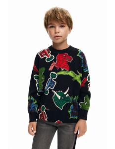 ბავშვის ჯემპრი/ჟაკეტი Desigual - DINOSAUR HOODIE