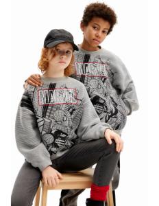 ბავშვის ჯემპრი/ჟაკეტი Desigual - MARVEL STRIPED SWEATSHIRT